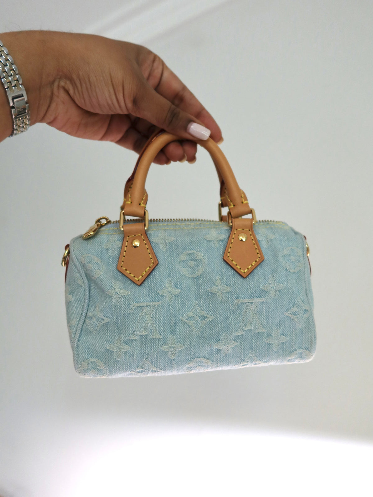 Louis Vuitton Sky Denim Nano Speedy