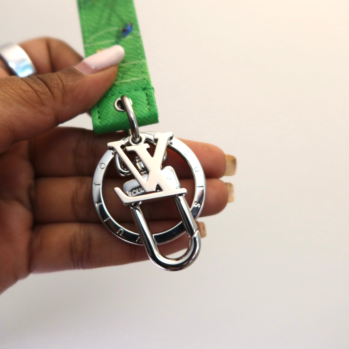 LOUIS VUITTON Dragonne Sport Soccer Key Ring Holder