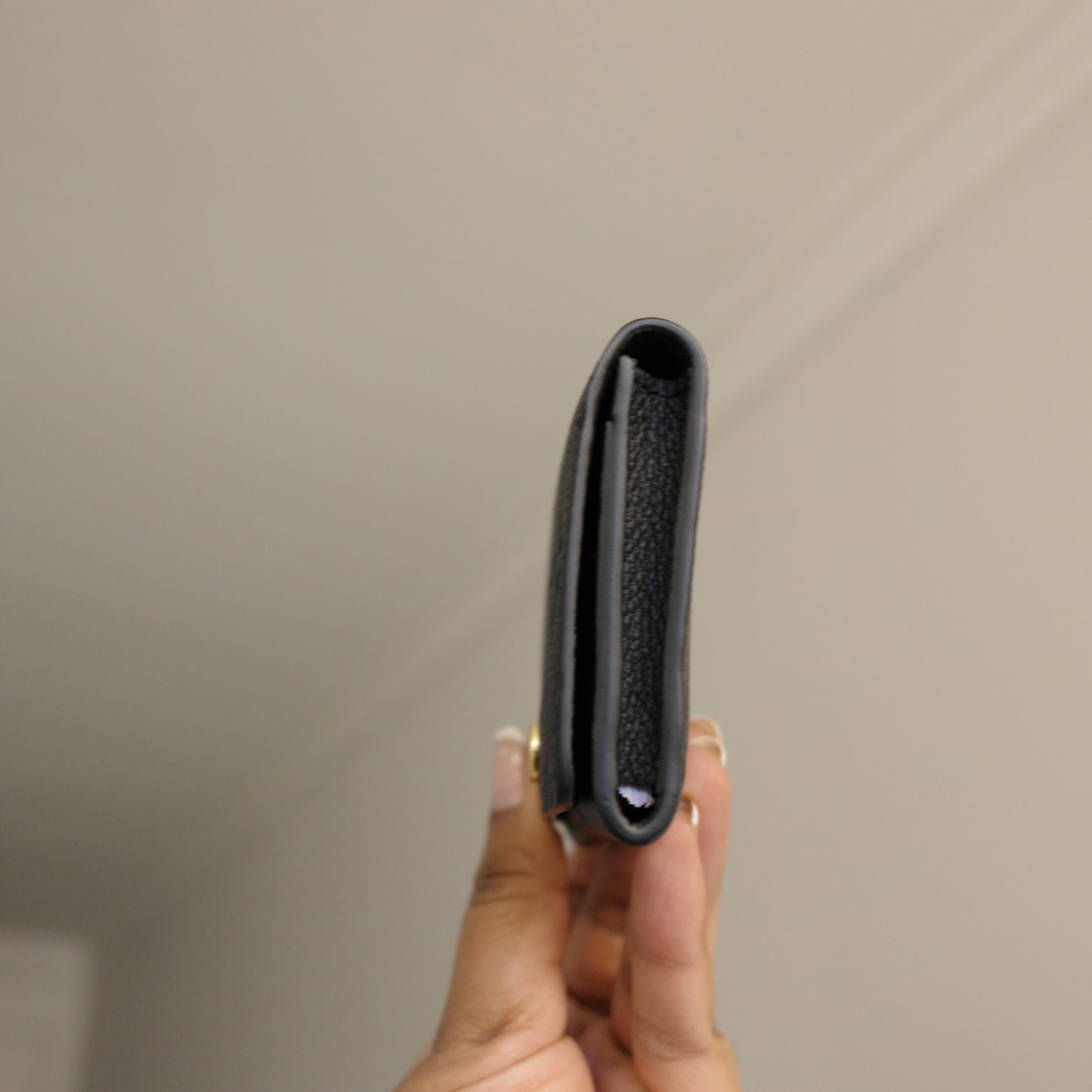 Louis Vuitton Black Empreinte Leather Business Card Holder