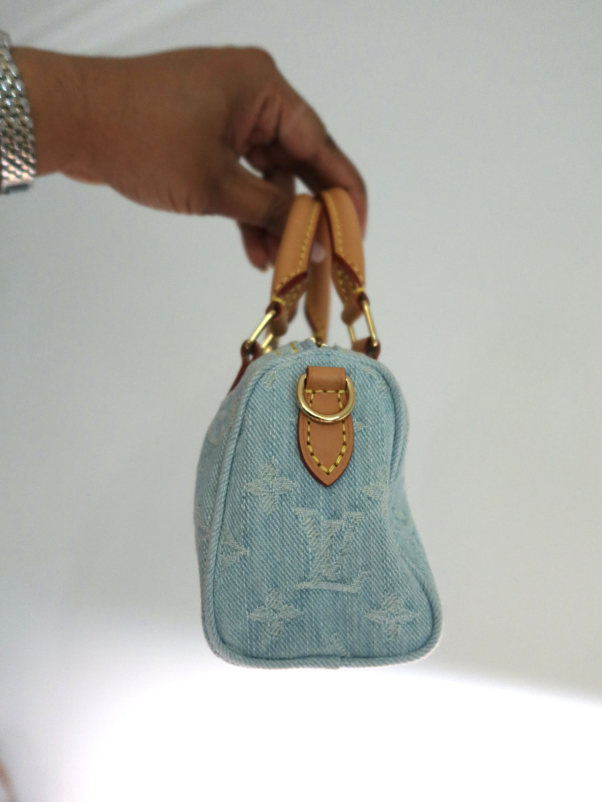 Louis Vuitton Sky Denim Nano Speedy