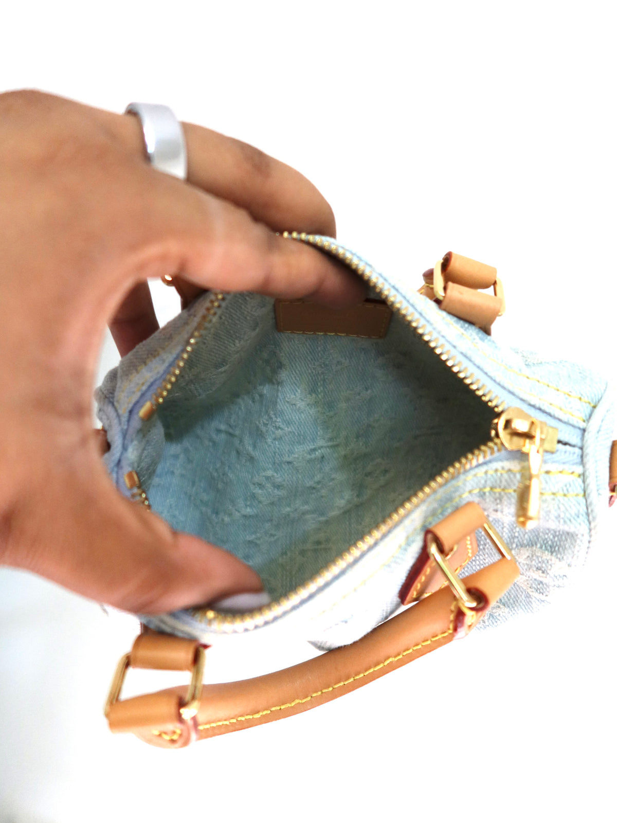 Louis Vuitton Sky Denim Nano Speedy