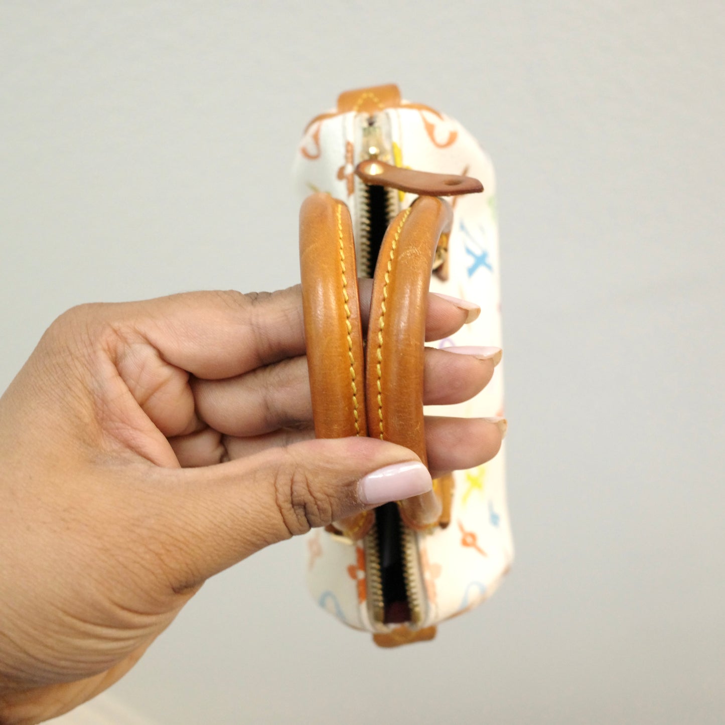 Louis Vuitton Murakami White Multicolor Nano Speedy Vintage