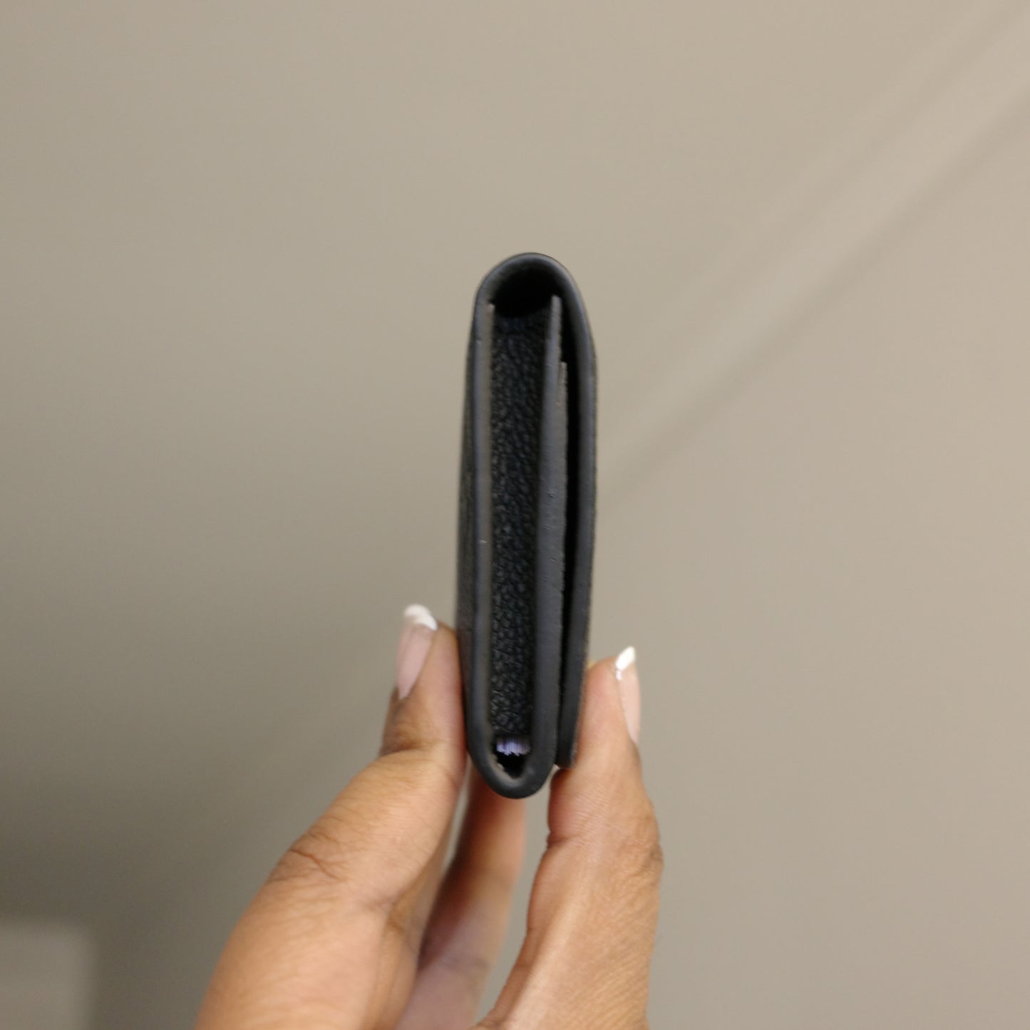 Louis Vuitton Black Empreinte Leather Business Card Holder