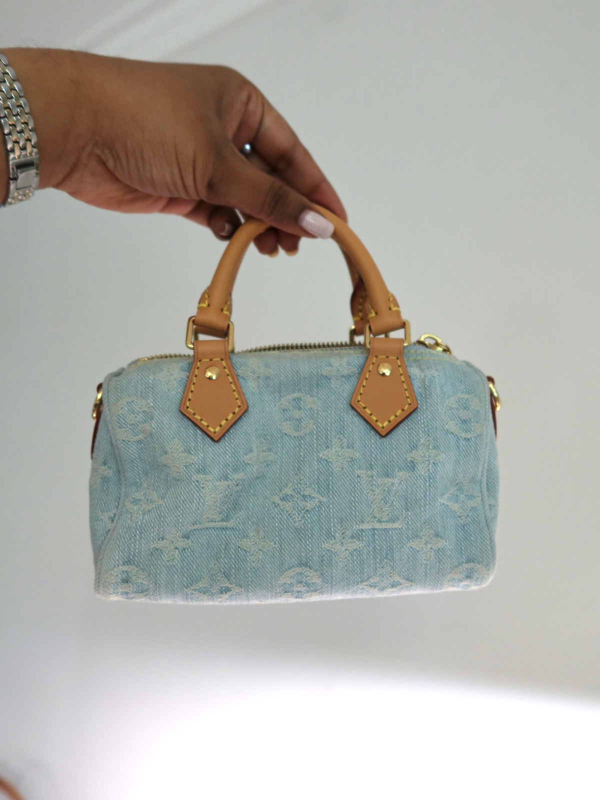 Louis Vuitton Sky Denim Nano Speedy