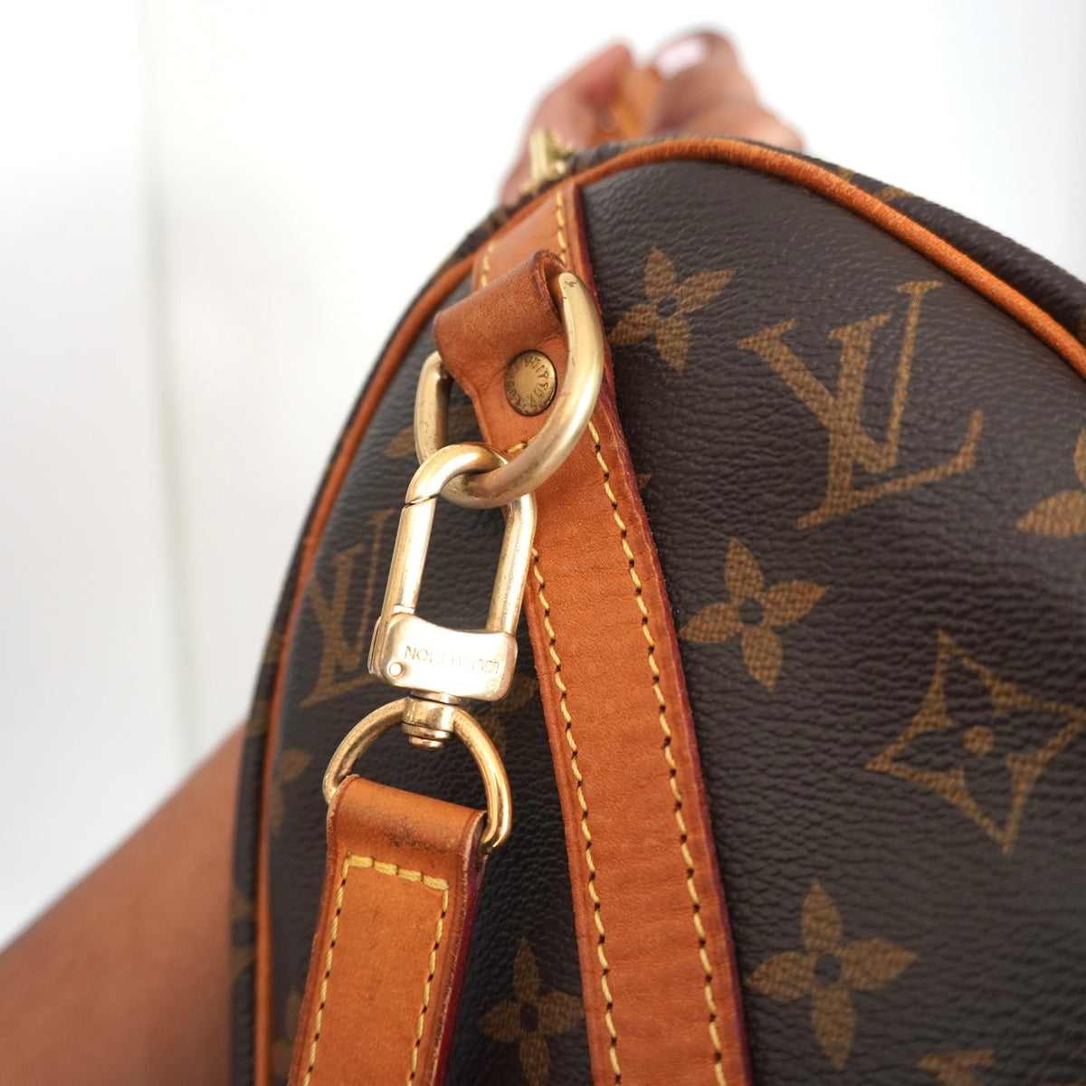 LOUIS VUITTON Monogram Speedy 25 Bandoliere