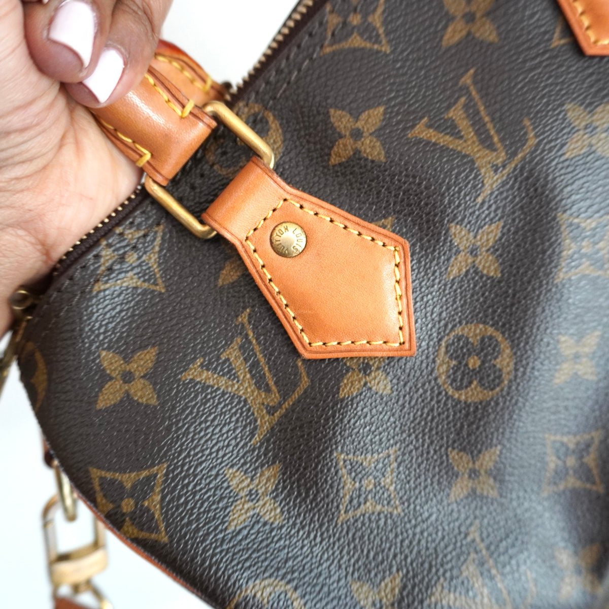 LOUIS VUITTON Monogram Speedy 25 Bandoliere