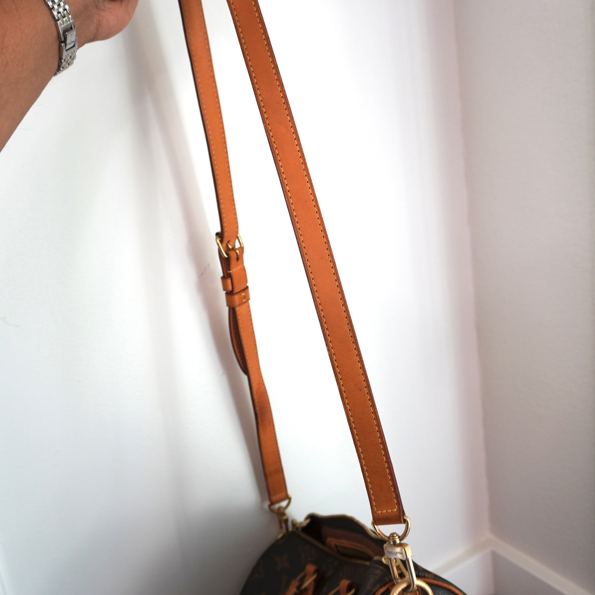 LOUIS VUITTON Monogram Speedy 25 Bandoliere