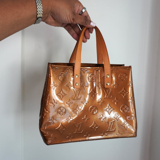 LOUIS VUITTON Vernis Reade PM Bronze