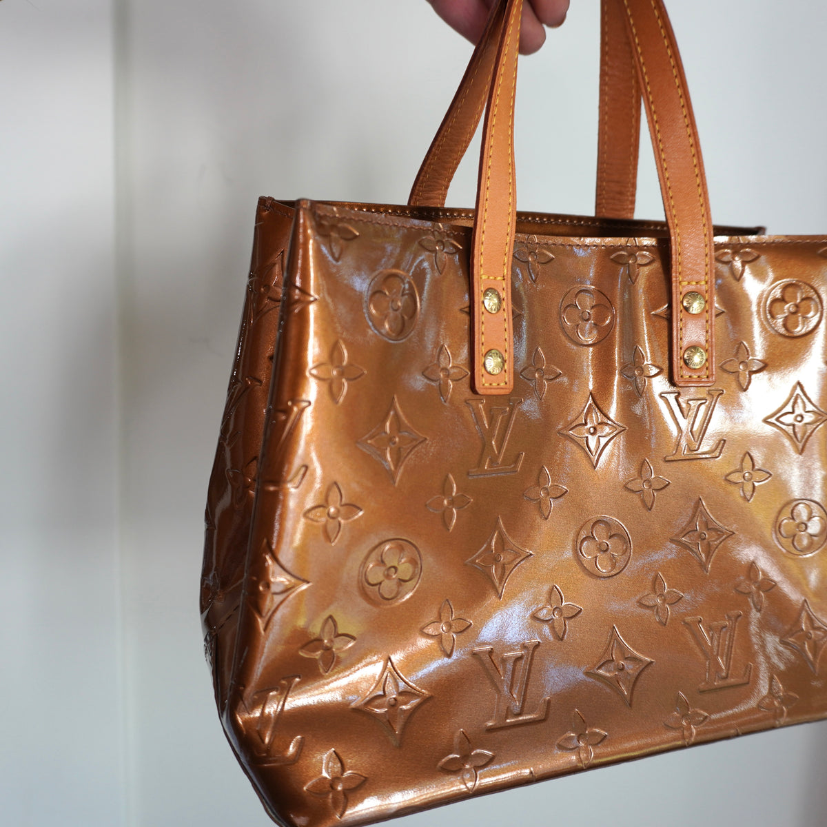 LOUIS VUITTON Vernis Reade PM Bronze