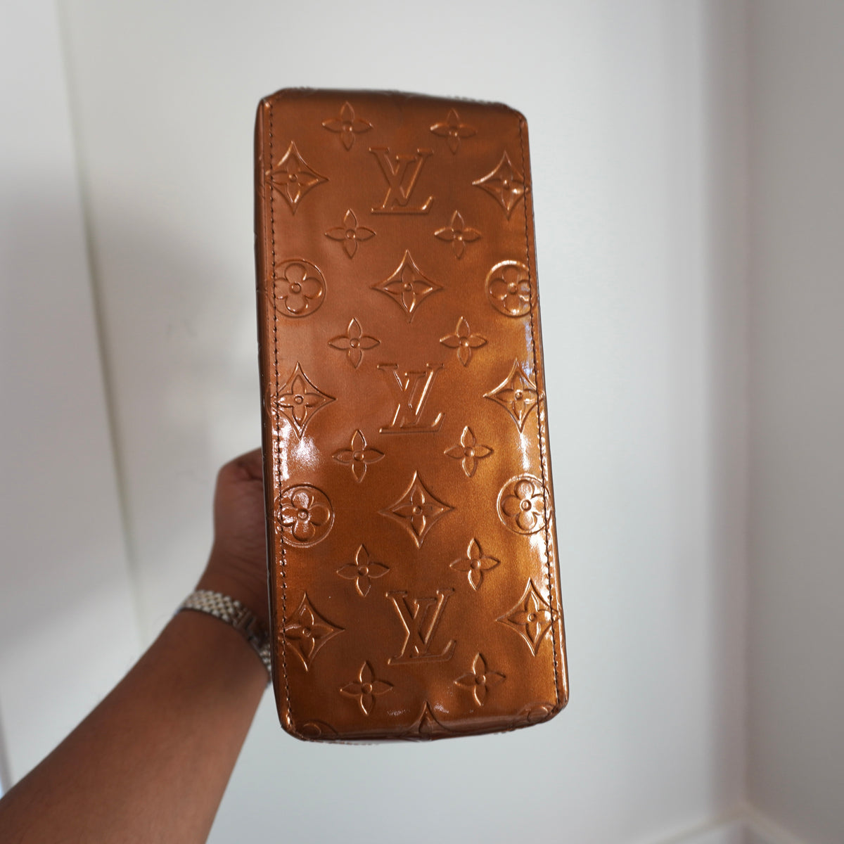 LOUIS VUITTON Vernis Reade PM Bronze