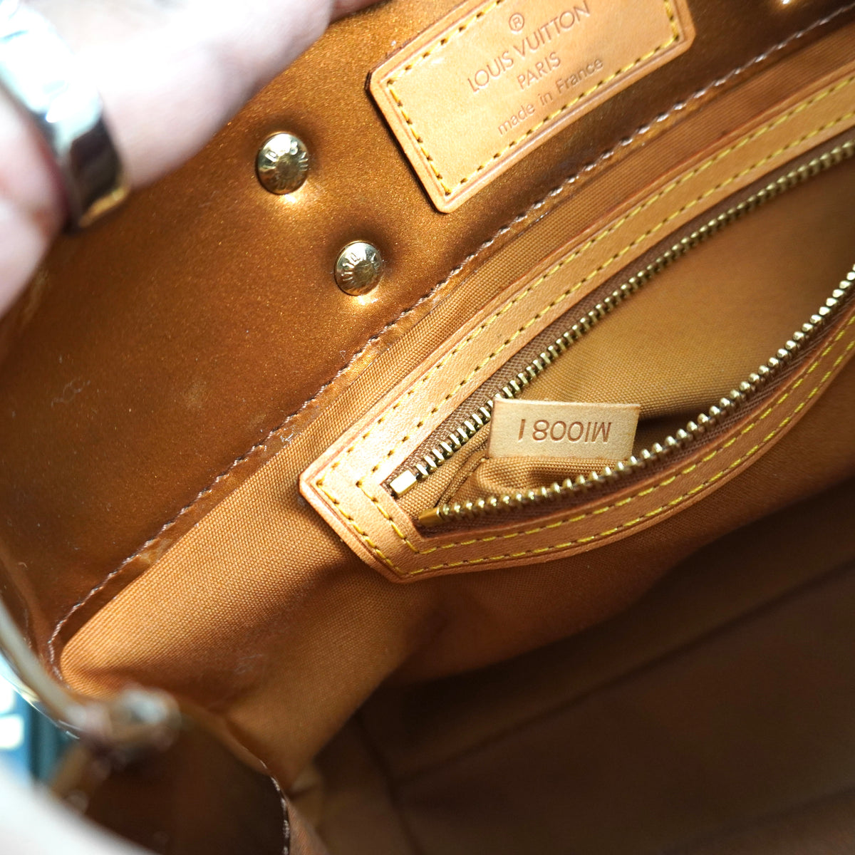 LOUIS VUITTON Vernis Reade PM Bronze