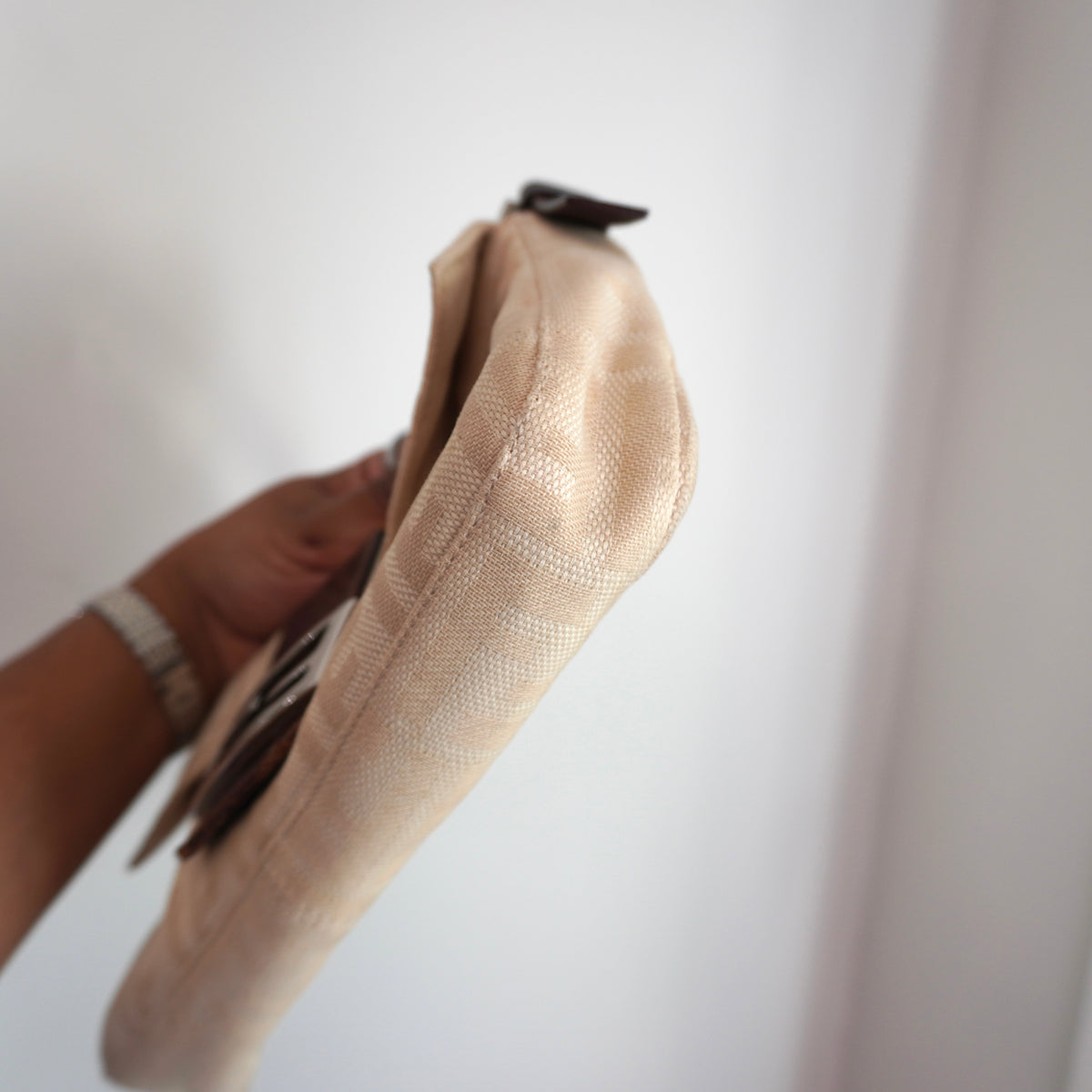 FENDI Canvas Beige Baguette