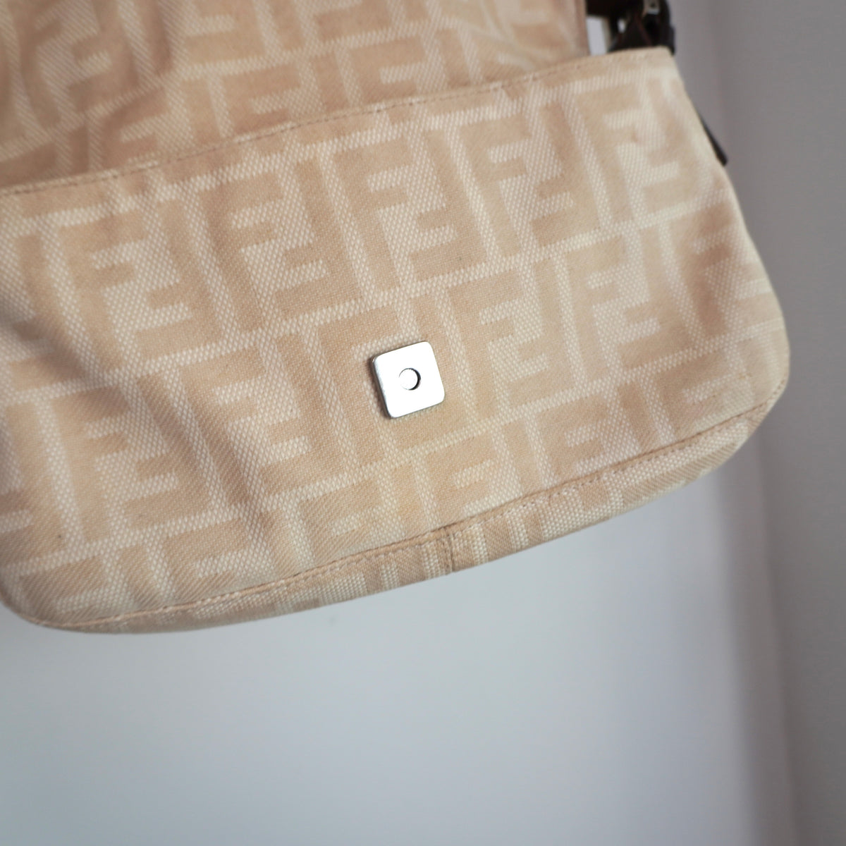 FENDI Canvas Beige Baguette