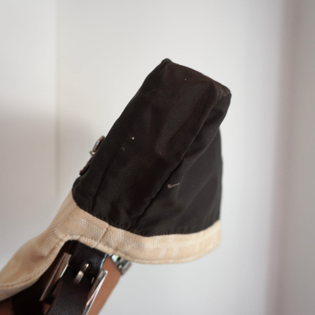 FENDI Canvas Beige Baguette