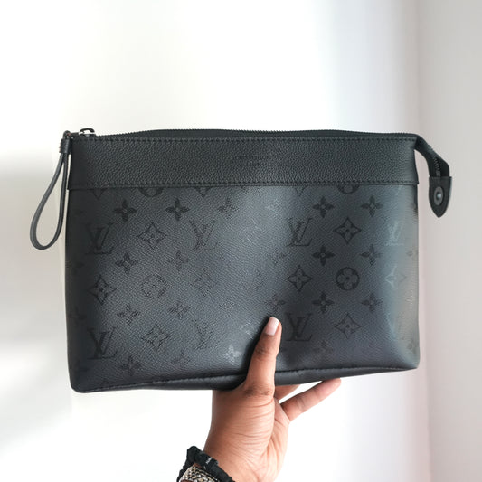 LOUIS VUITTON Pochette Voyage Souple Monogram Midnight