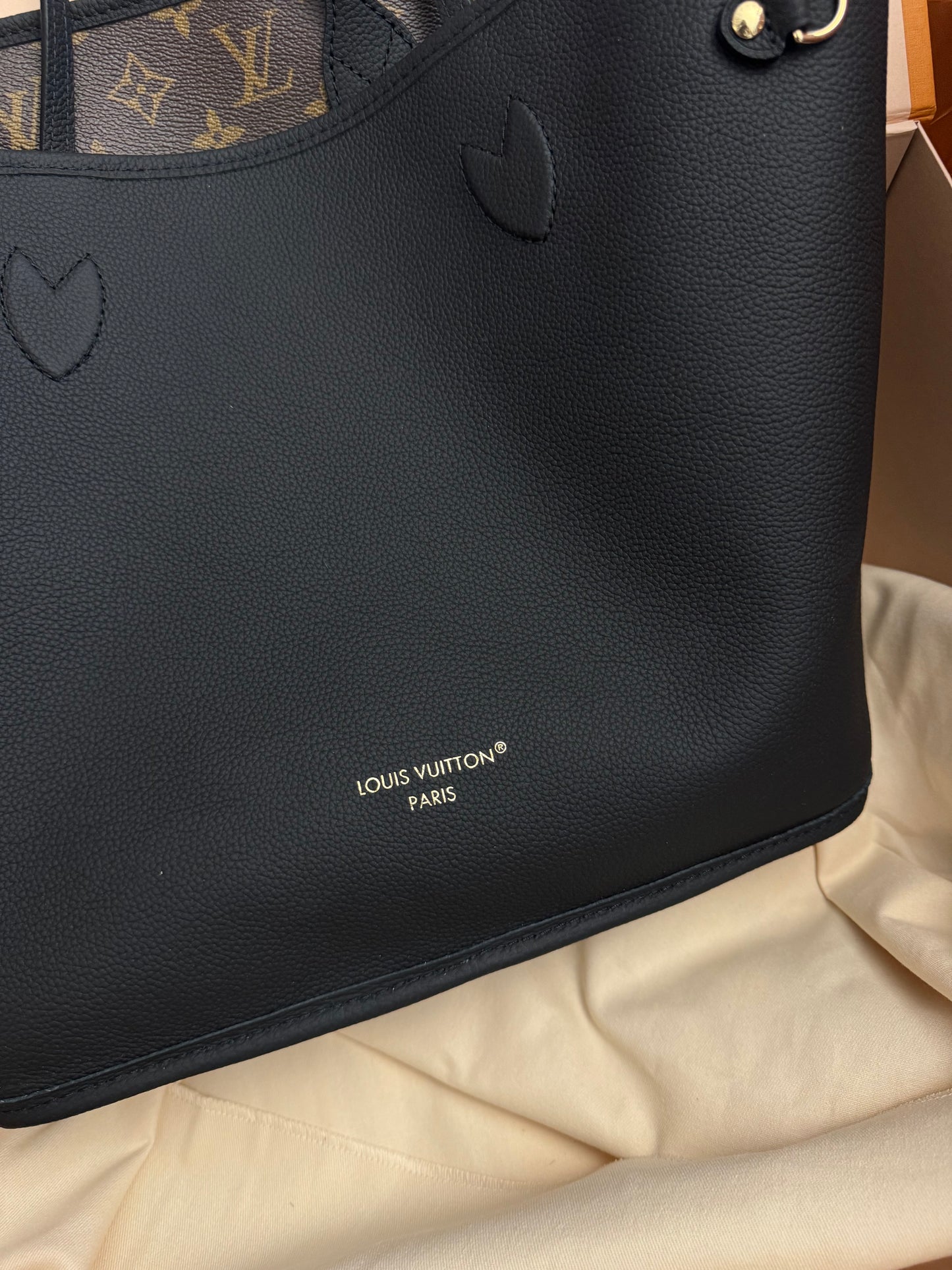 LOUIS VUITTON Inside Out Reversible Black Monogram Neverfull MM