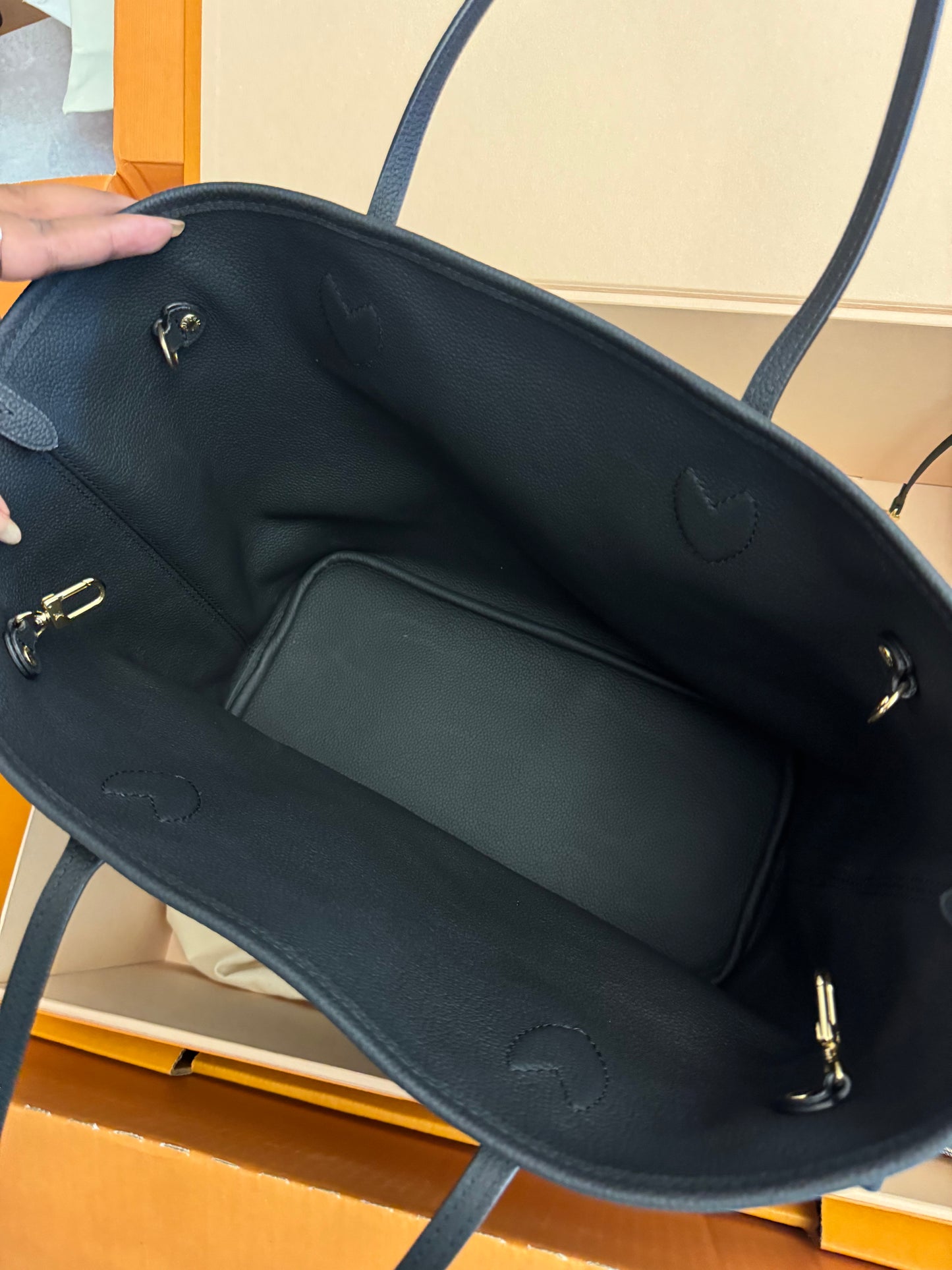 LOUIS VUITTON Inside Out Reversible Black Monogram Neverfull MM