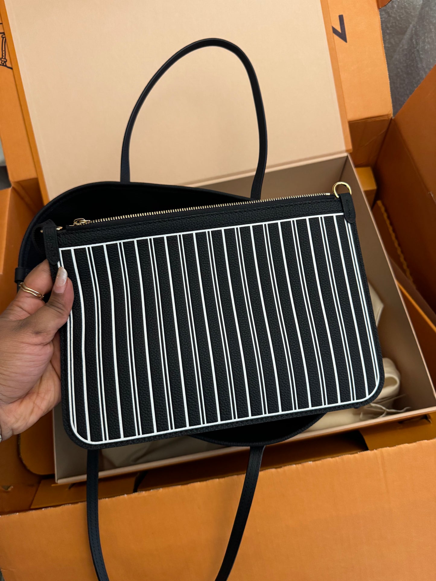 LOUIS VUITTON Inside Out Reversible Black Monogram Neverfull MM
