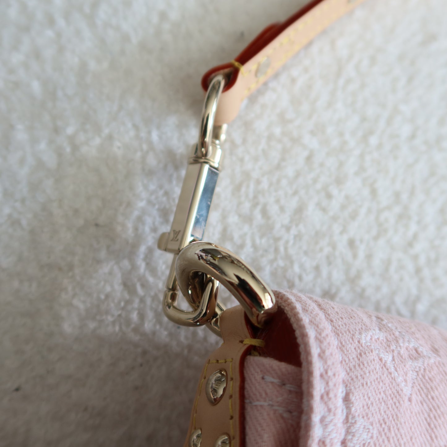LOUIS VUITTON Light Pink Denim Sunset