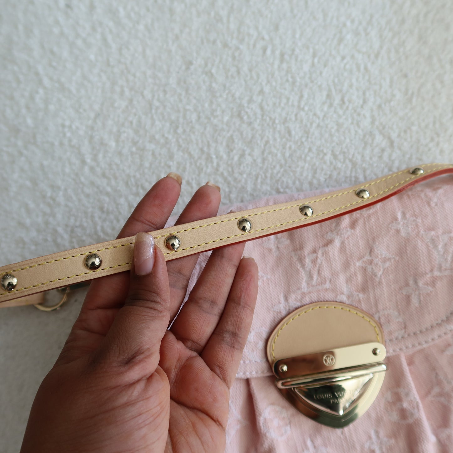 LOUIS VUITTON Light Pink Denim Sunset