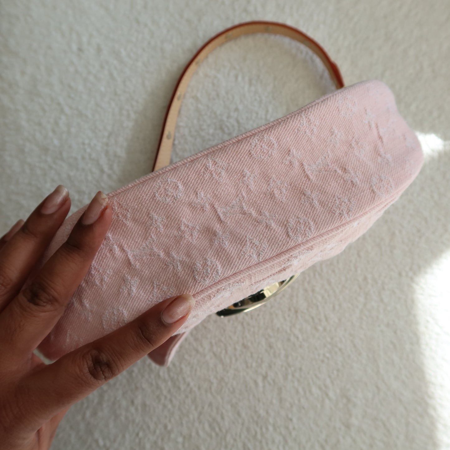 LOUIS VUITTON Light Pink Denim Sunset