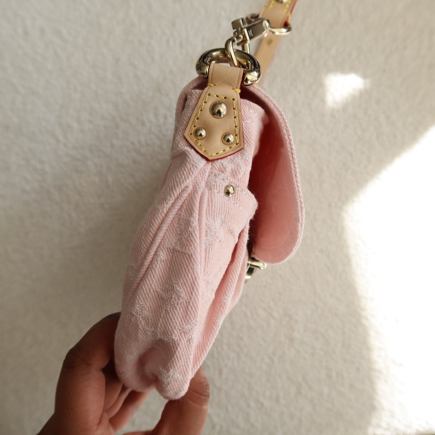 LOUIS VUITTON Light Pink Denim Sunset