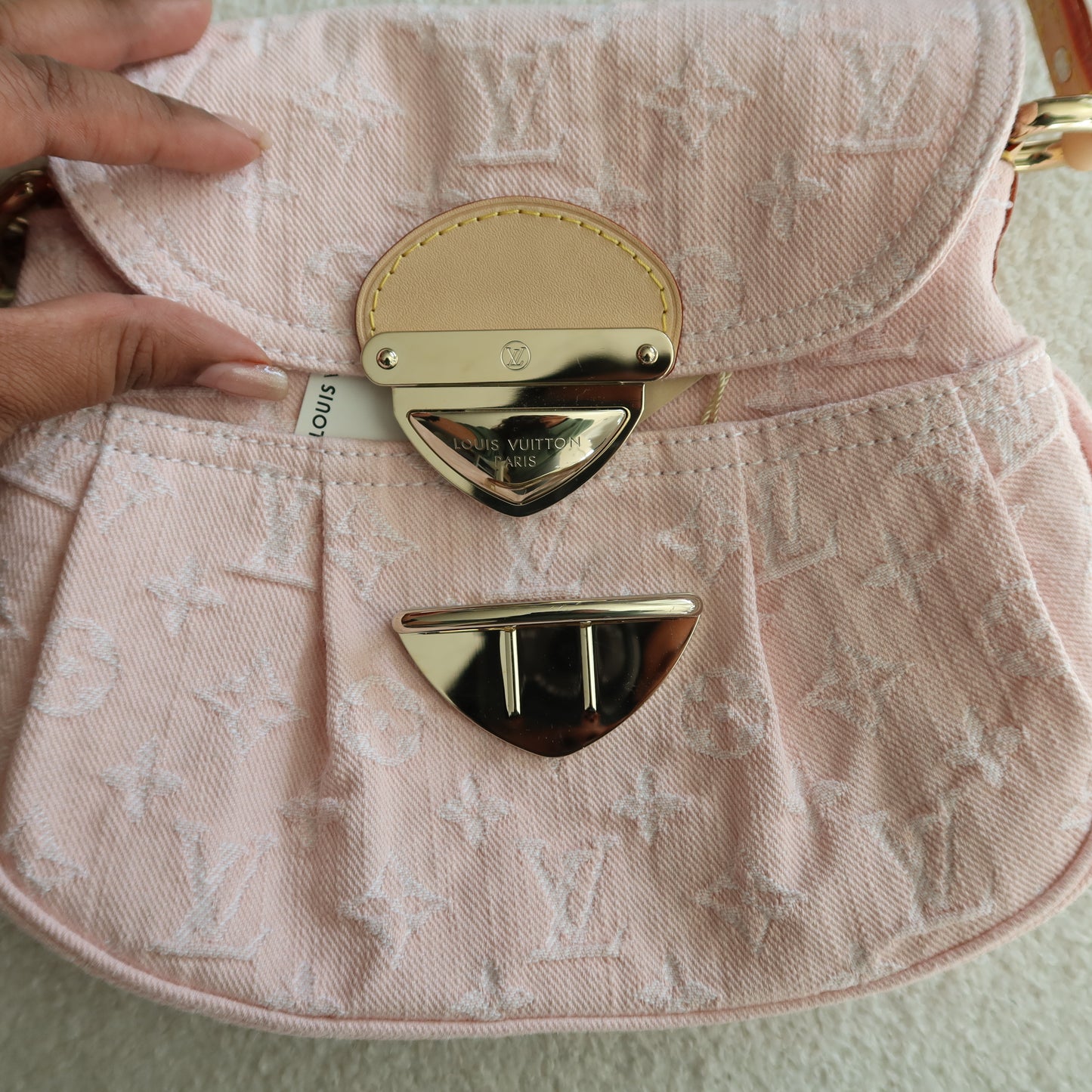 LOUIS VUITTON Light Pink Denim Sunset