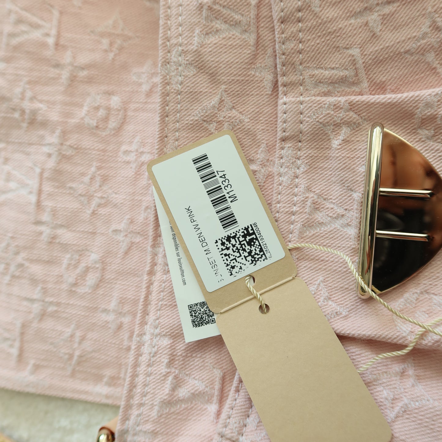 LOUIS VUITTON Light Pink Denim Sunset