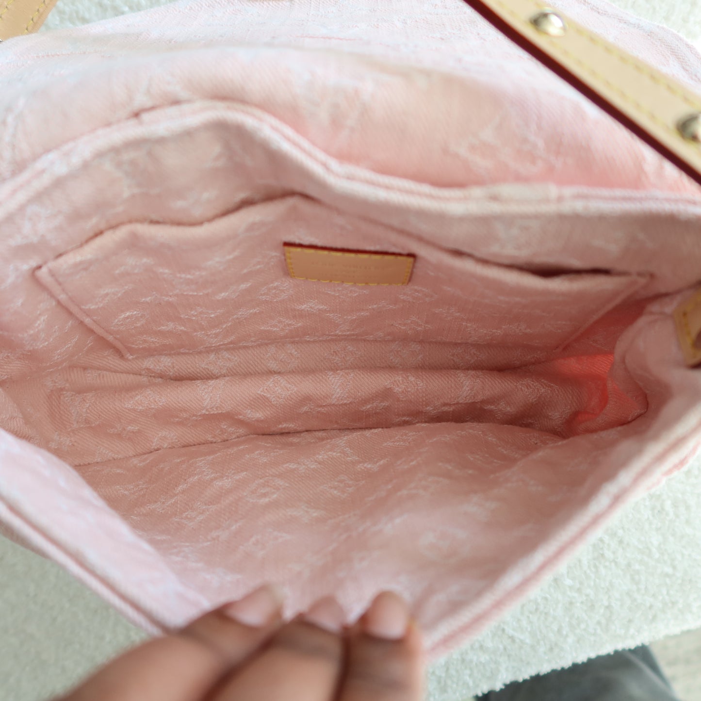 LOUIS VUITTON Light Pink Denim Sunset
