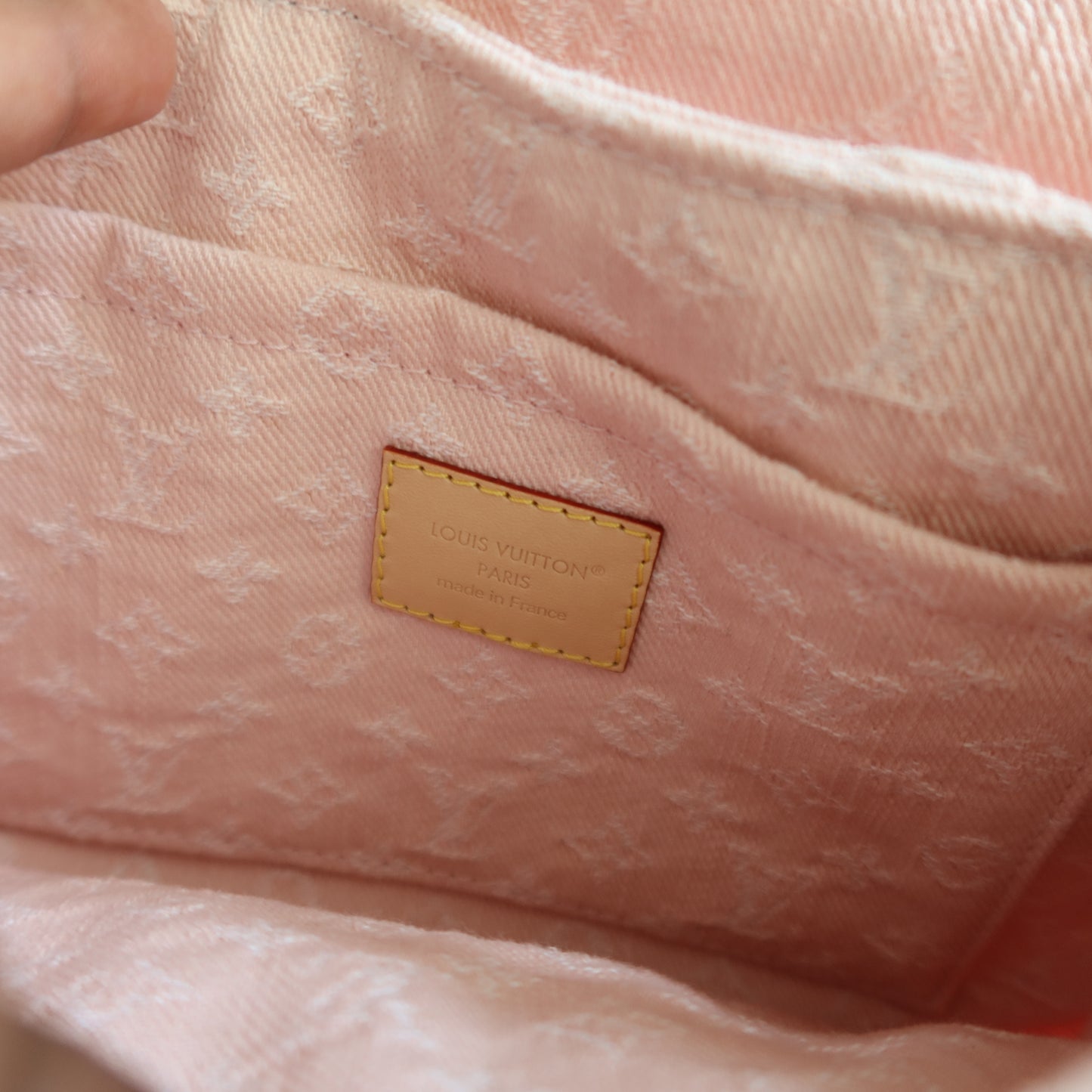 LOUIS VUITTON Light Pink Denim Sunset