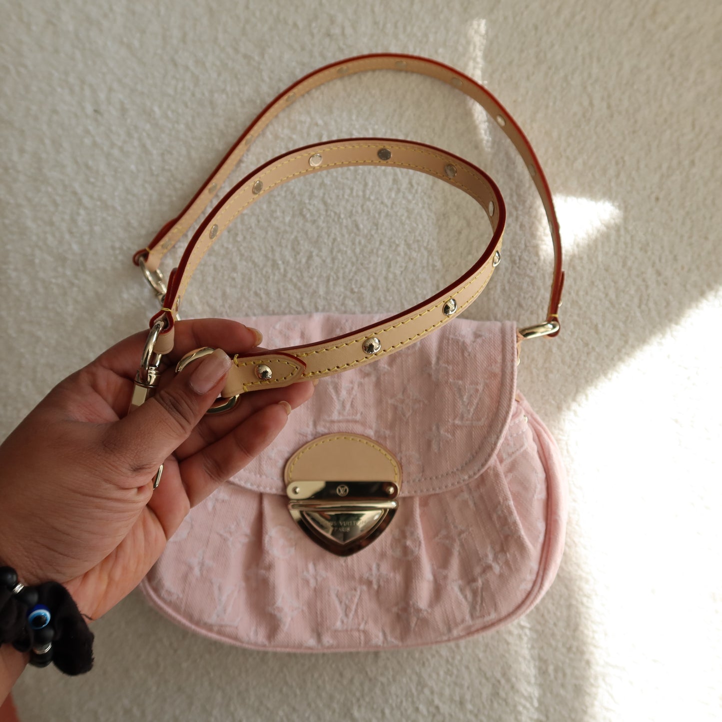 LOUIS VUITTON Light Pink Denim Sunset