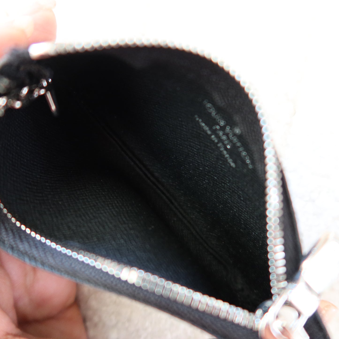 LOUIS VUITTON Damier Graphite Key Cles