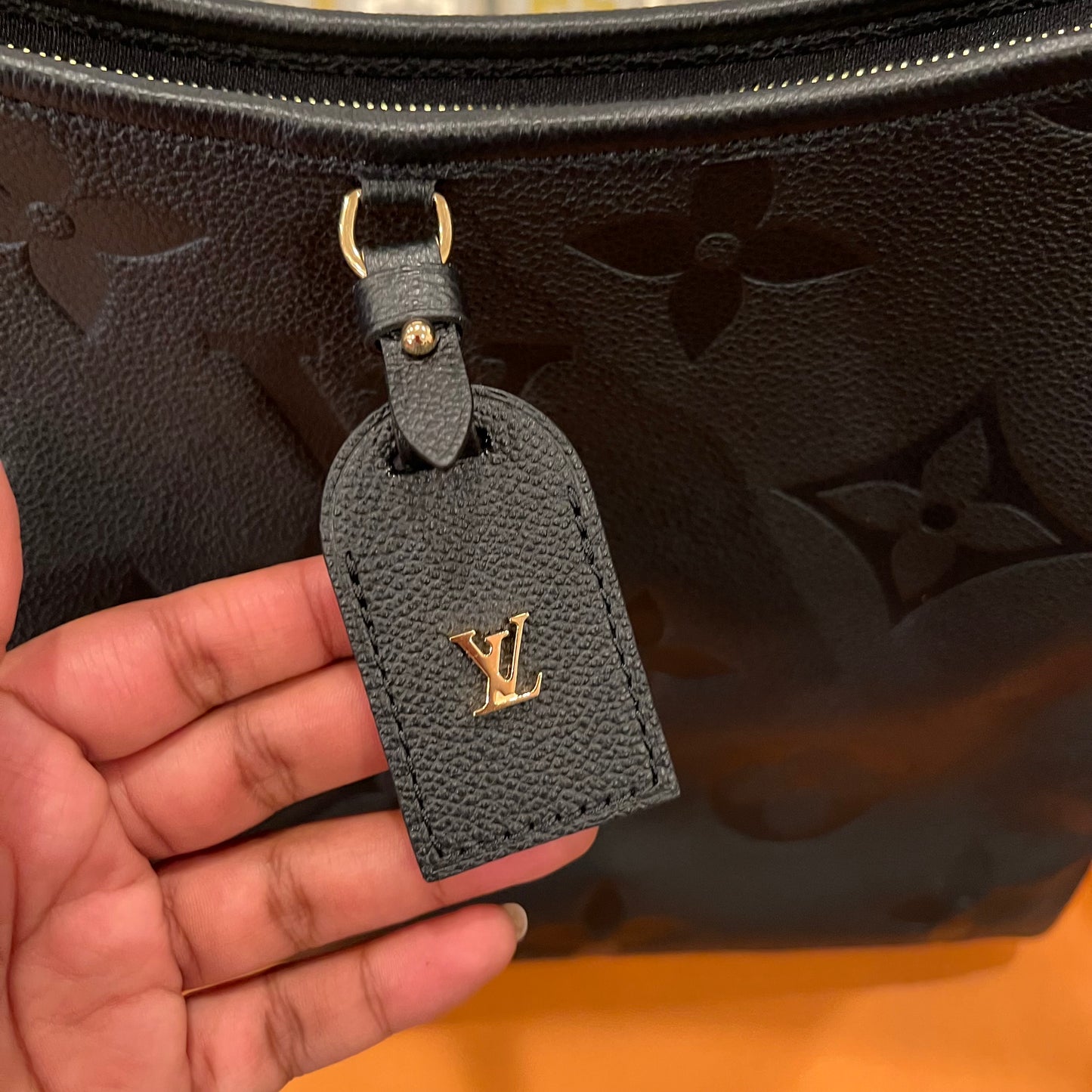 LOUIS VUITTON Black Empreinte Carryall MM