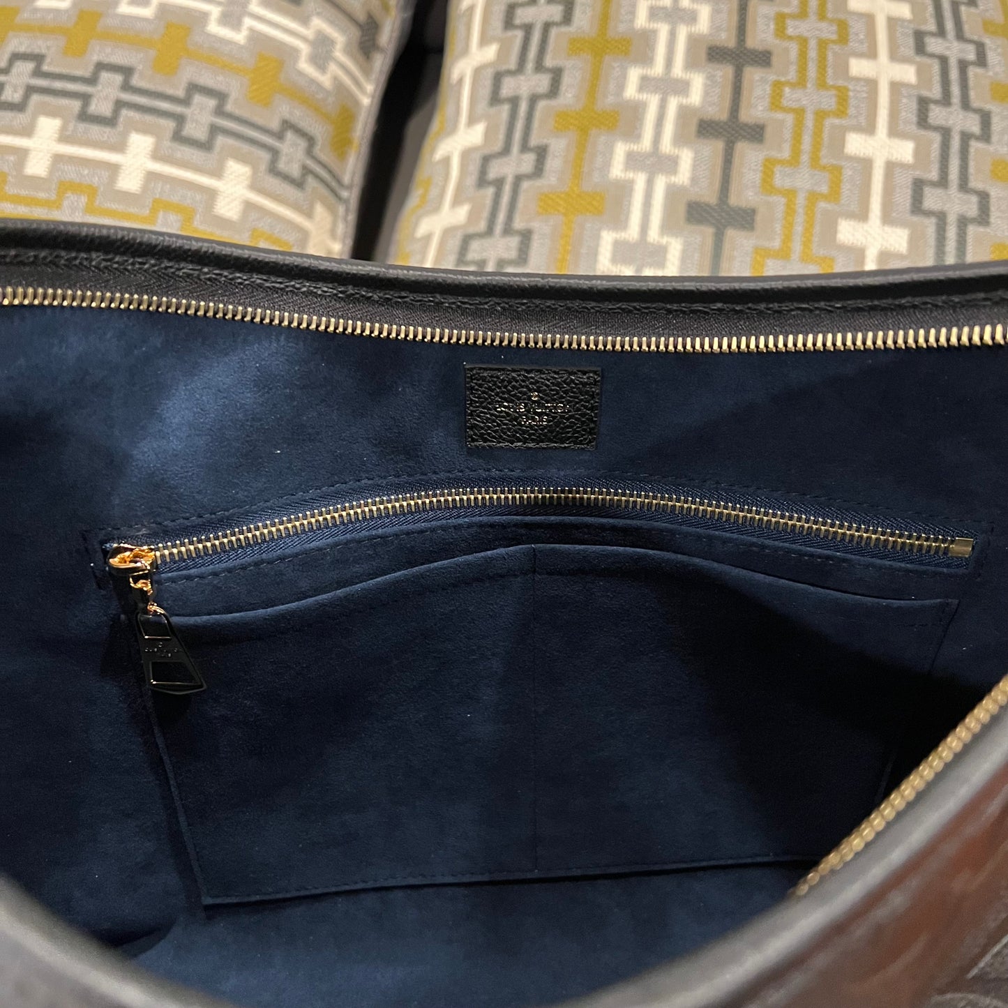 LOUIS VUITTON Black Empreinte Carryall MM