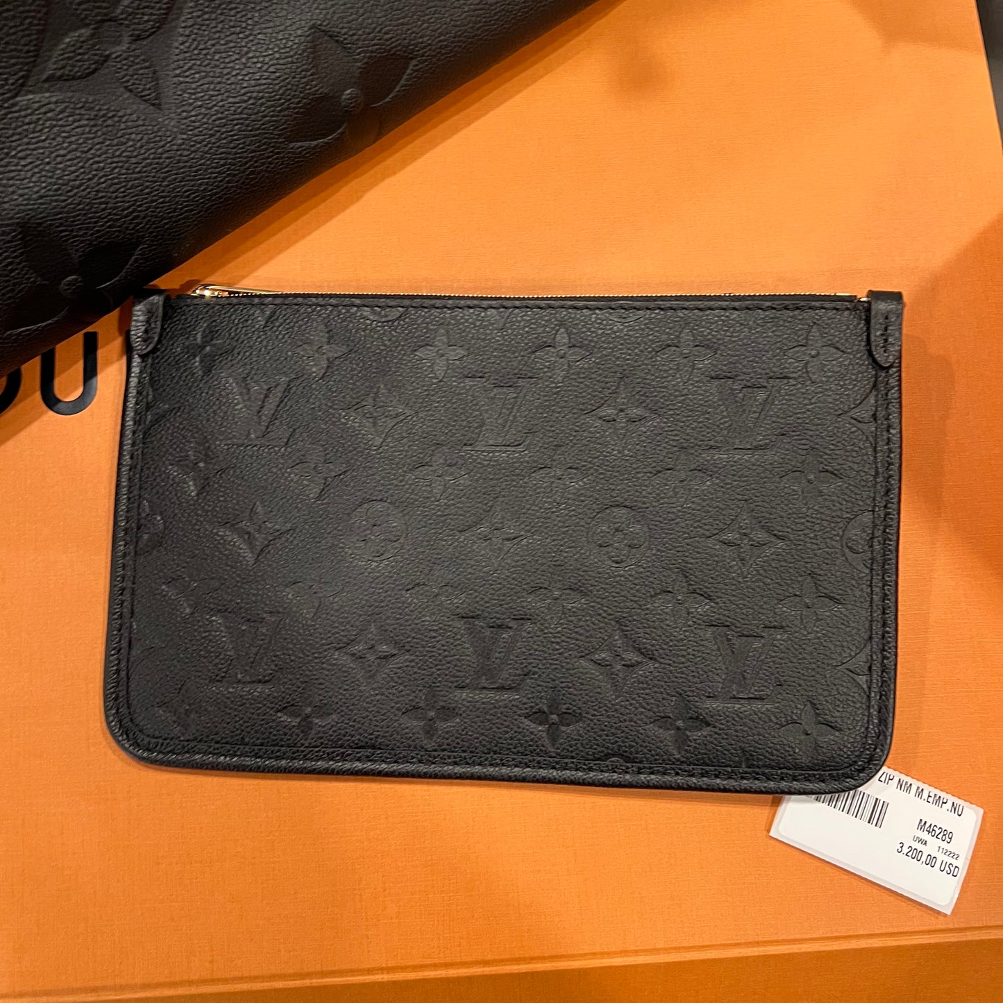 LOUIS VUITTON Black Empreinte Carryall MM
