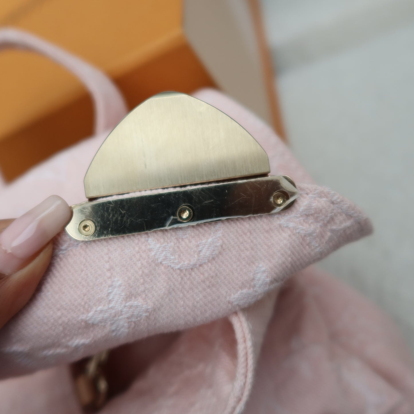 LOUIS VUITTON Pink Denim Venice Backpack NM