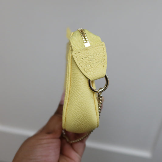 LOUIS VUITTON Empreinte Yellow Mini Pochette