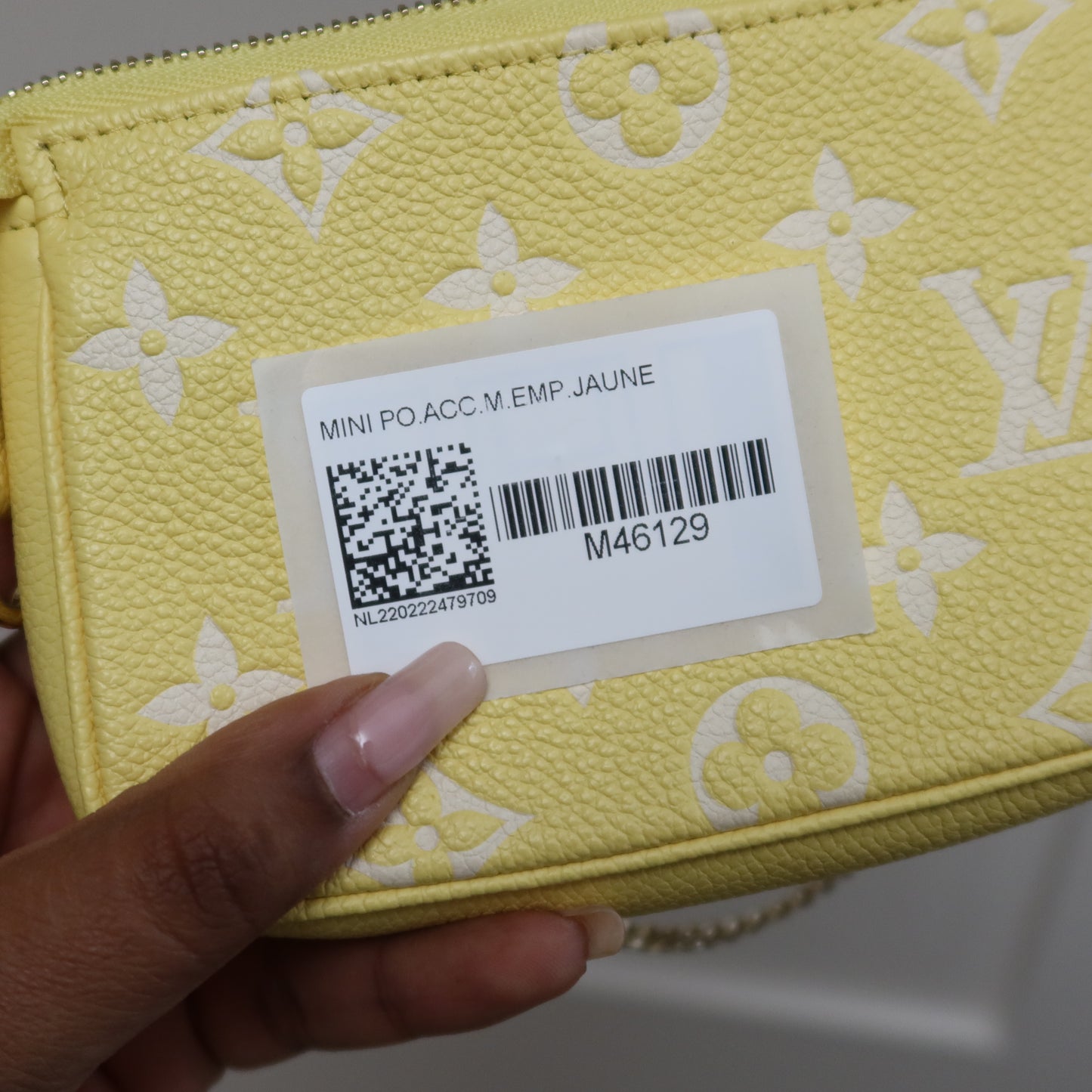LOUIS VUITTON Empreinte Yellow Mini Pochette