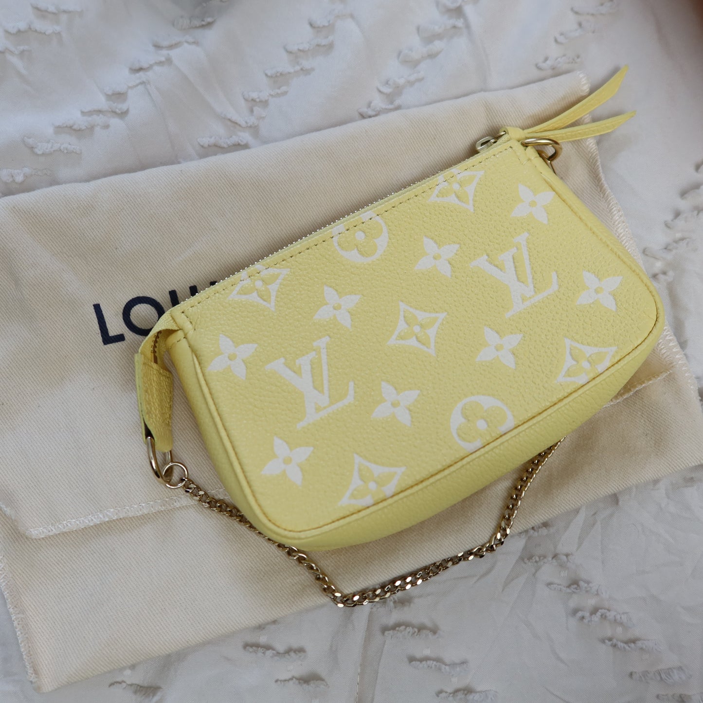 LOUIS VUITTON Empreinte Yellow Mini Pochette