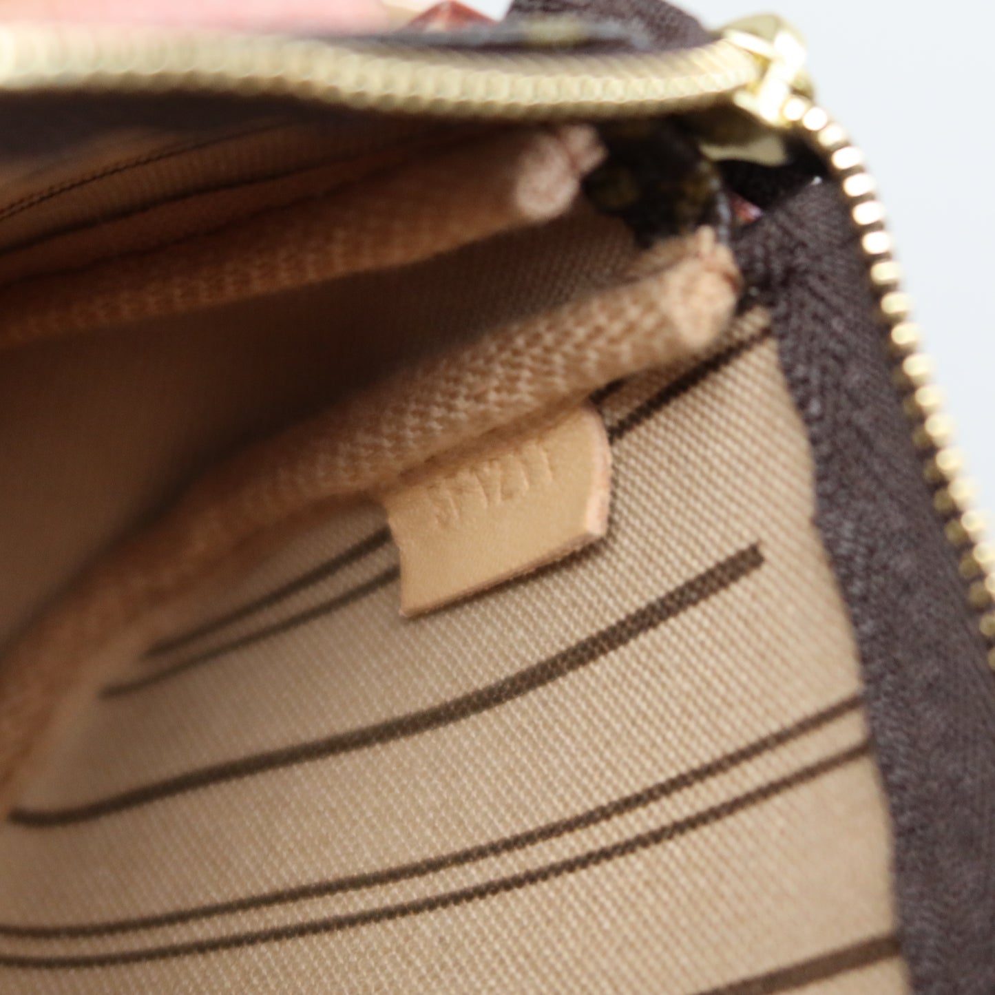 LOUIS VUITTON Monogram Stripe Mini Pochette