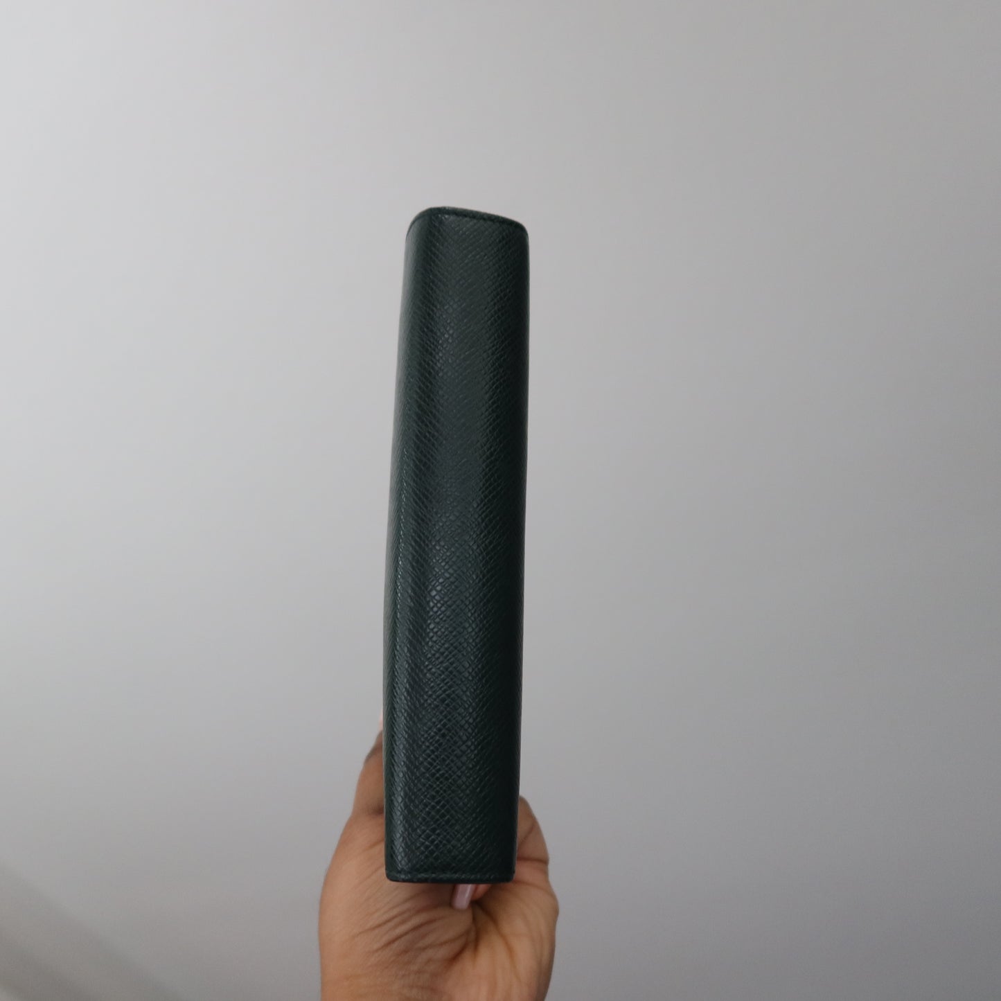 LOUIS VUITTON Taiga Leather Green Agenda MM