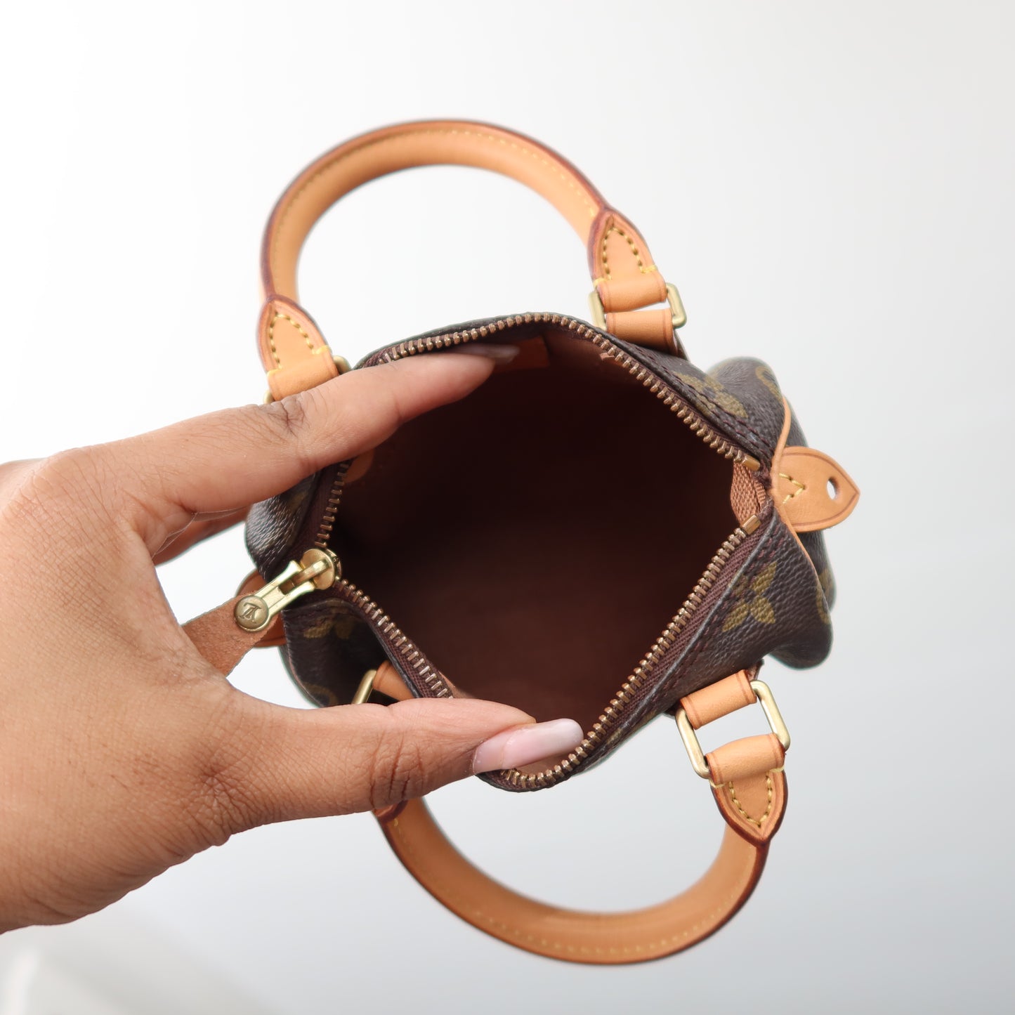 LOUIS VUITTON Vintage Monogram Nano Speedy