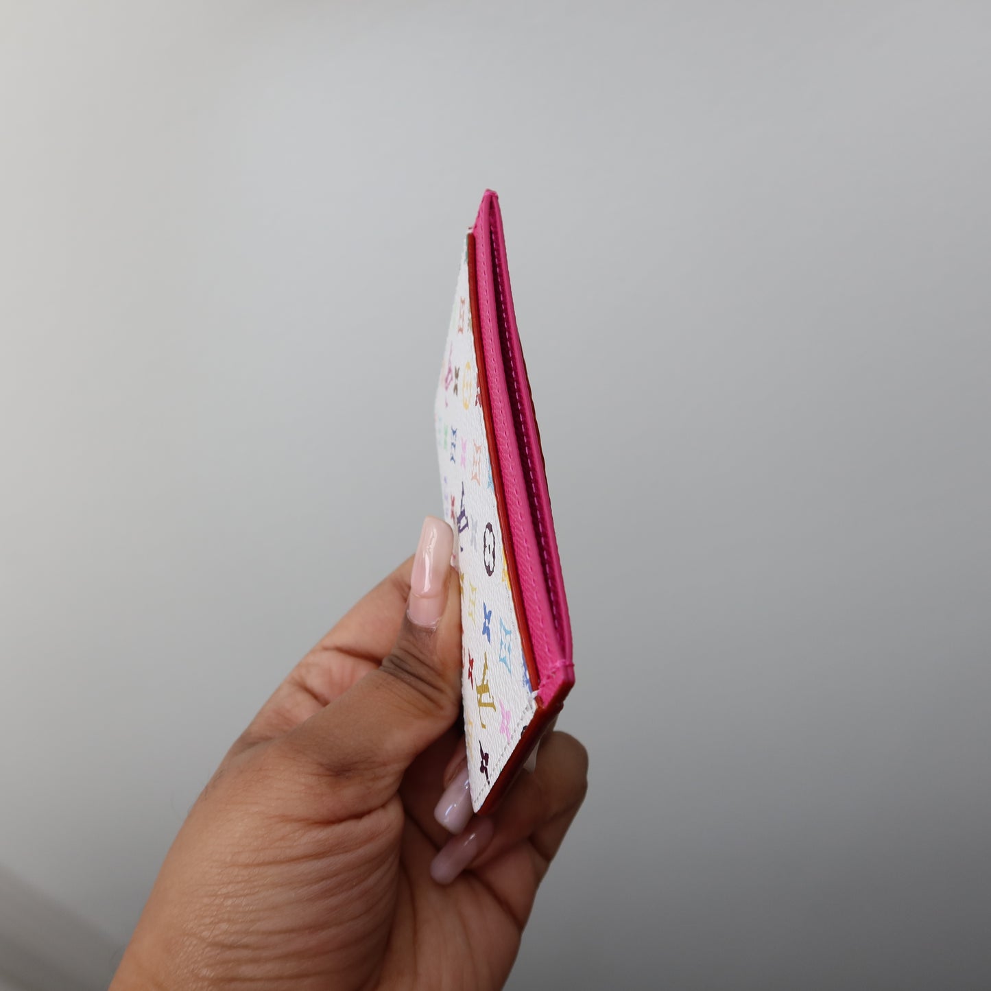 LOUIS VUITTON Murakami 2025 Anniversary White Multicolor Card Case
