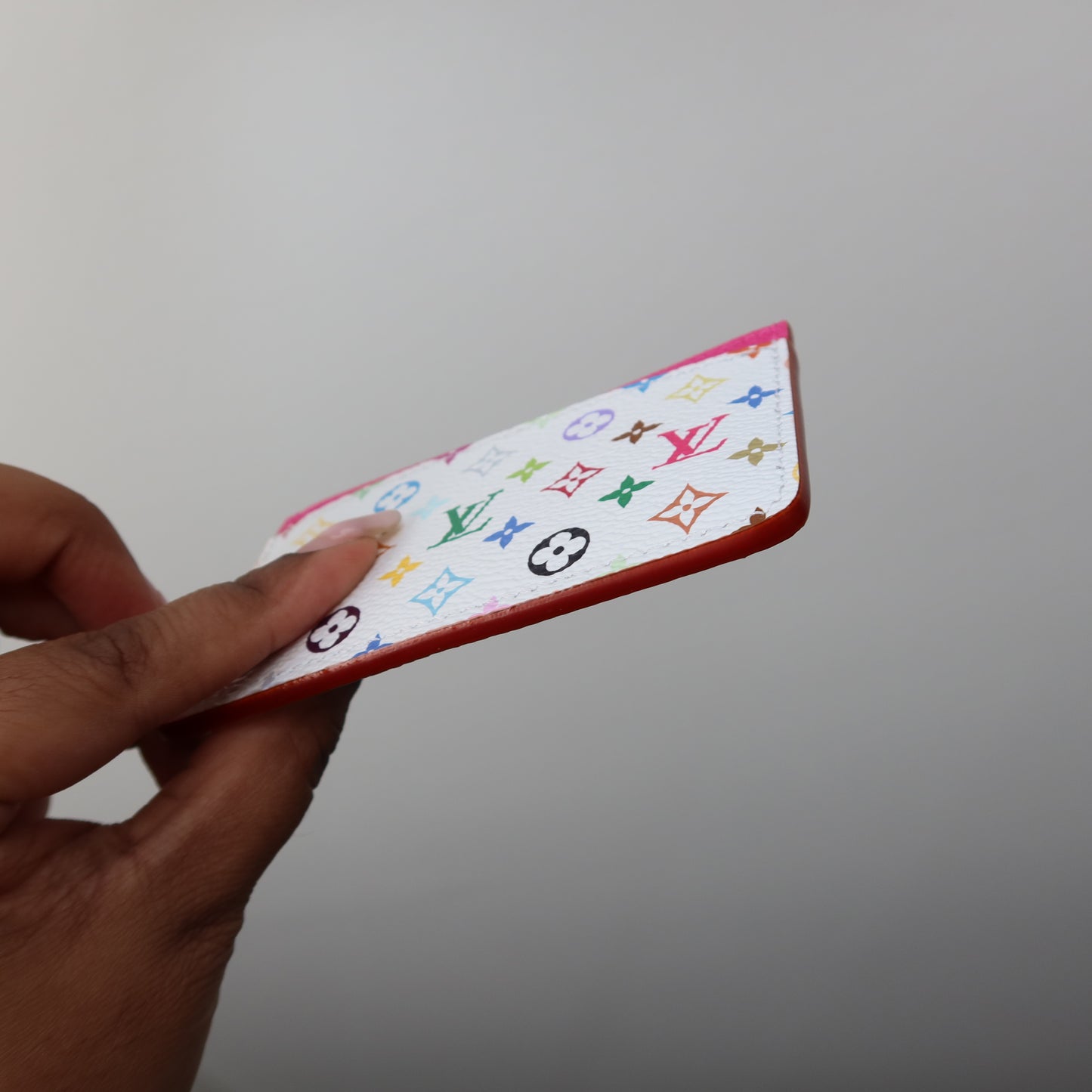 LOUIS VUITTON Murakami 2025 Anniversary White Multicolor Card Case