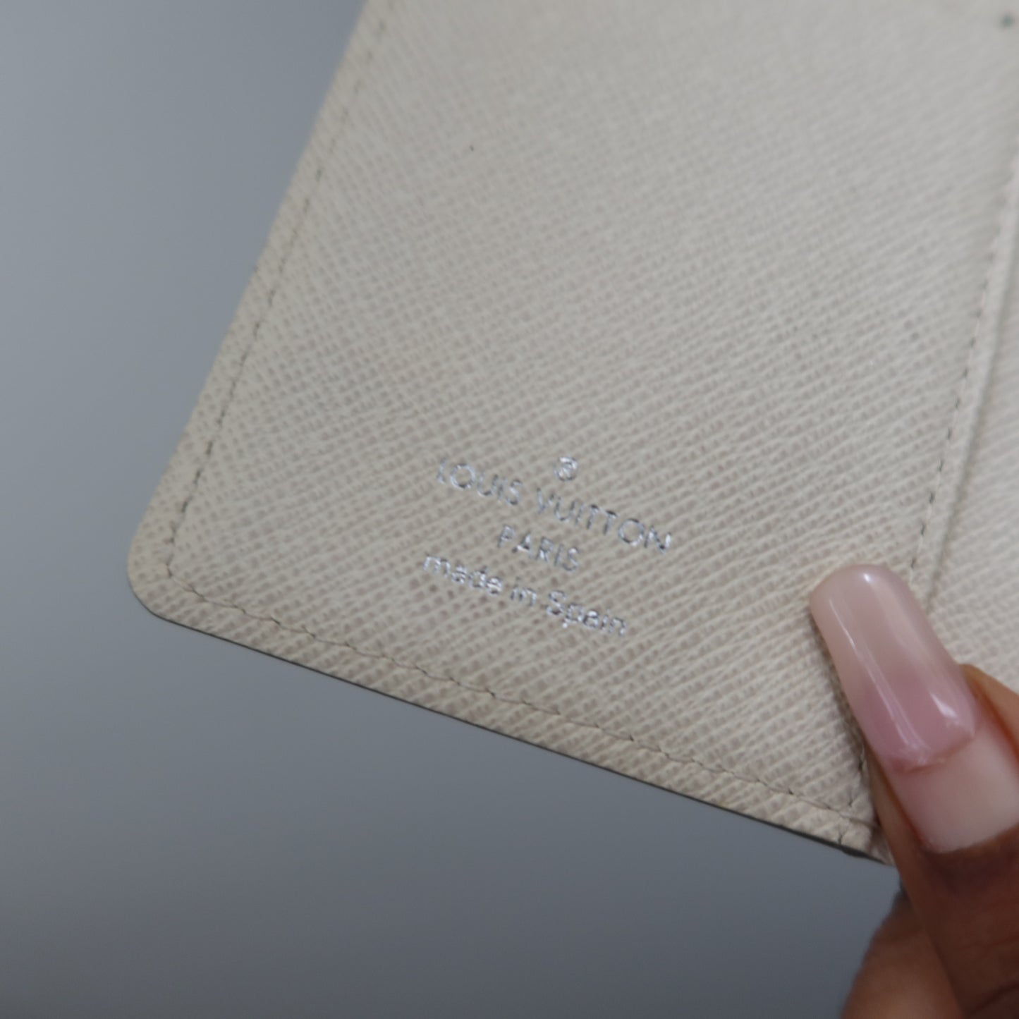 LOUIS VUITTON Cream Epi Leather Agenda MM