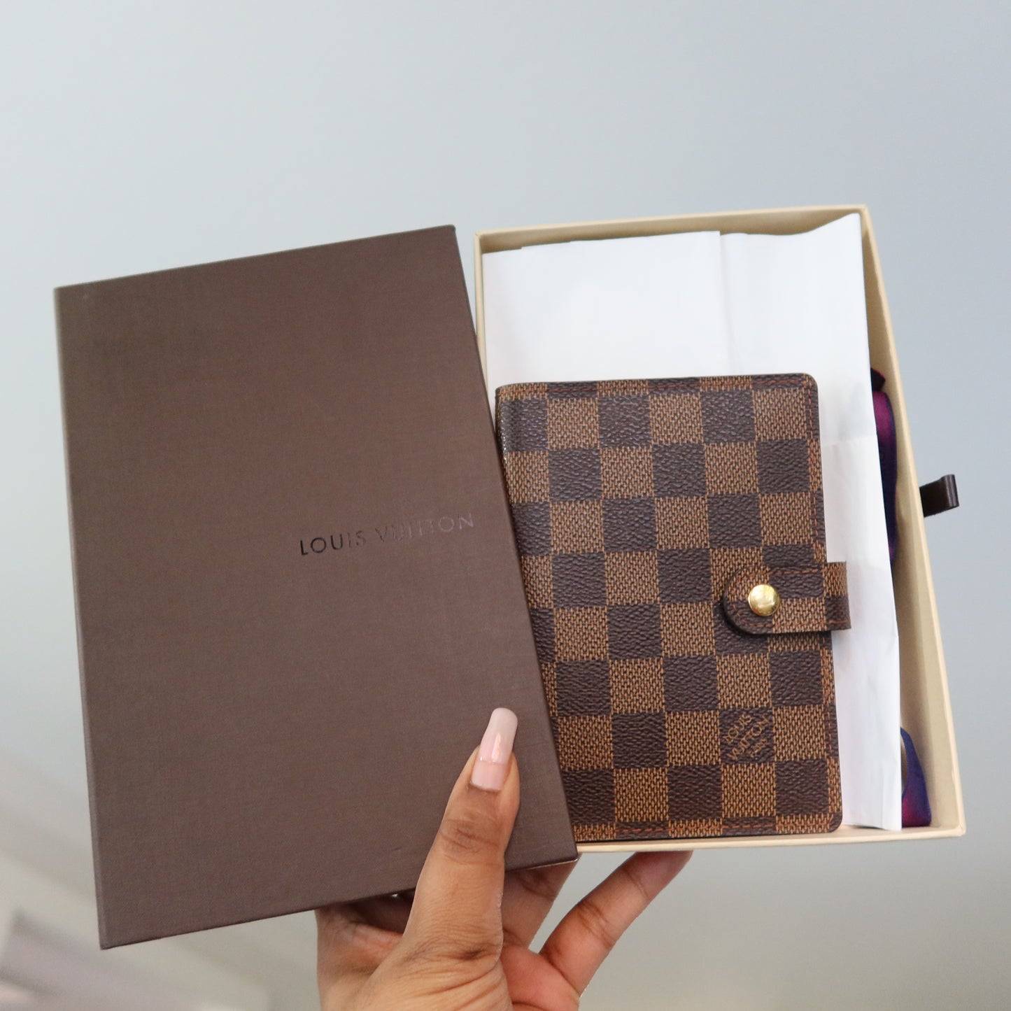 LOUIS VUITTON Damier Ebene Agenda PM