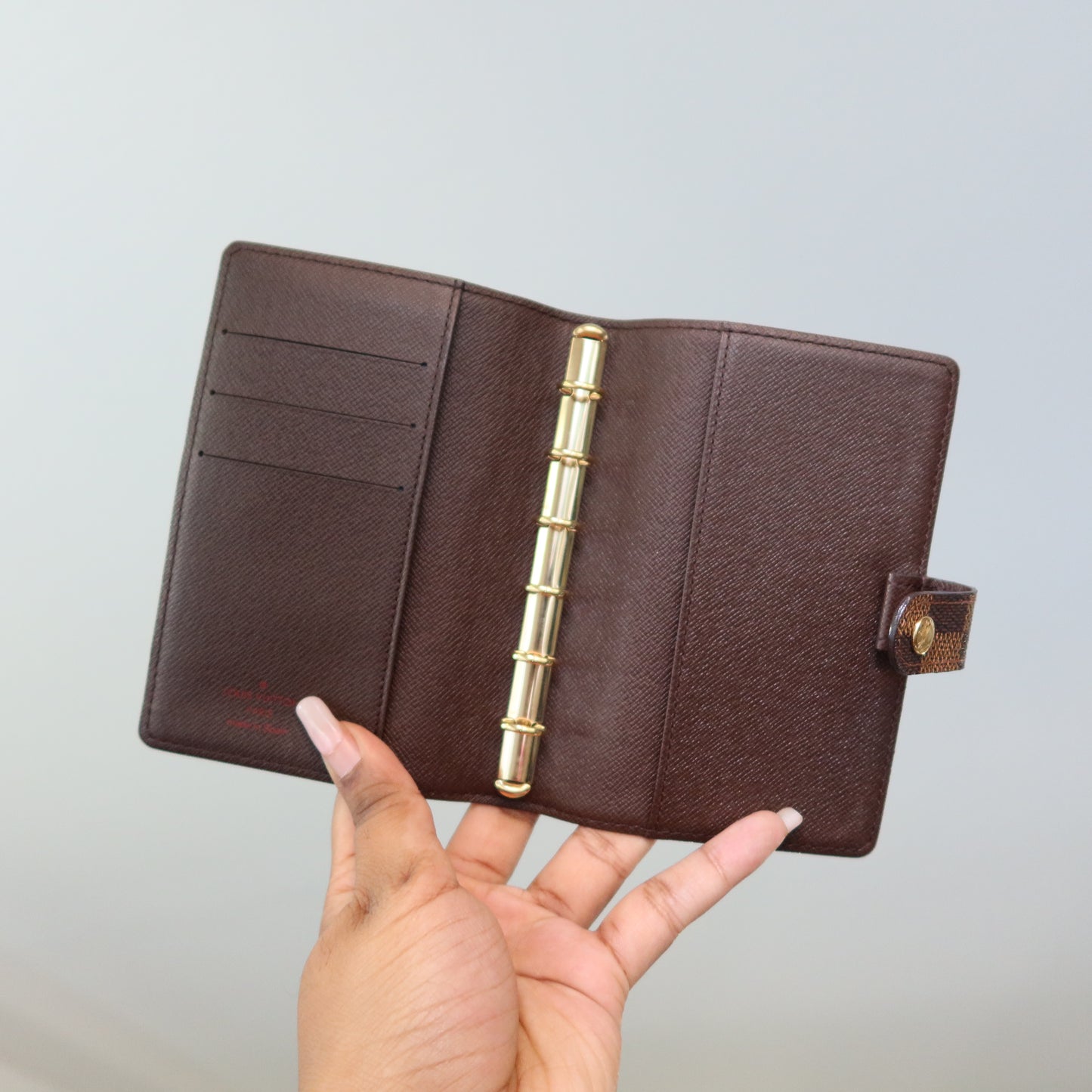 LOUIS VUITTON Damier Ebene Agenda PM