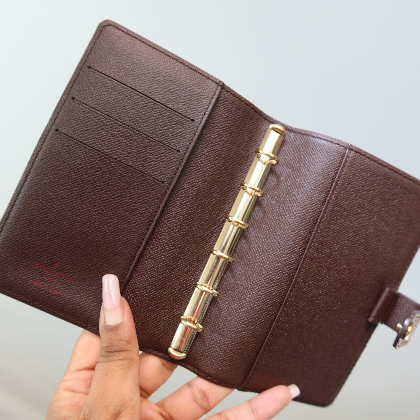 LOUIS VUITTON Damier Ebene Agenda PM