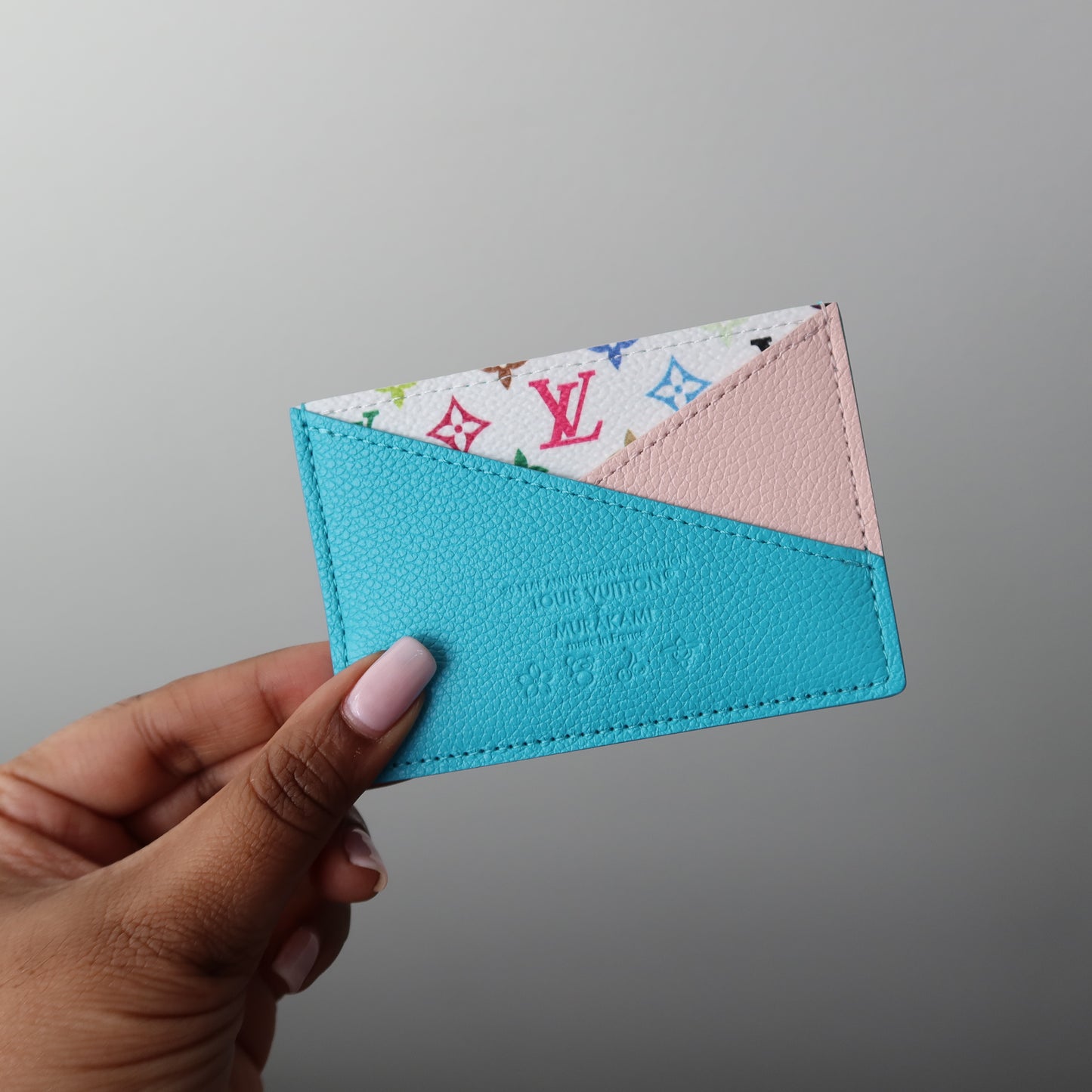 LOUIS VUITTON Murakami Multicolor Criss Cross Card Case
