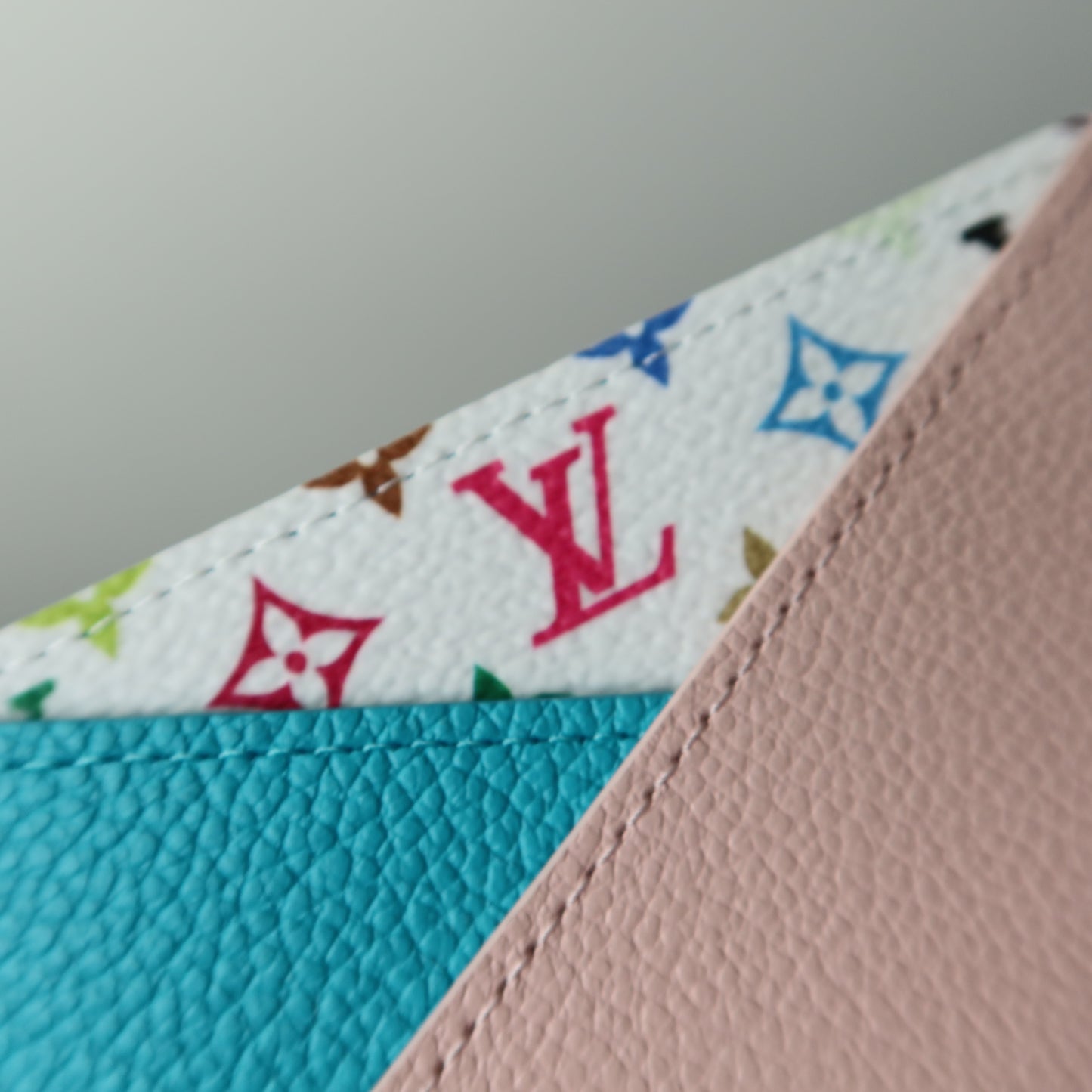 LOUIS VUITTON Murakami Multicolor Criss Cross Card Case